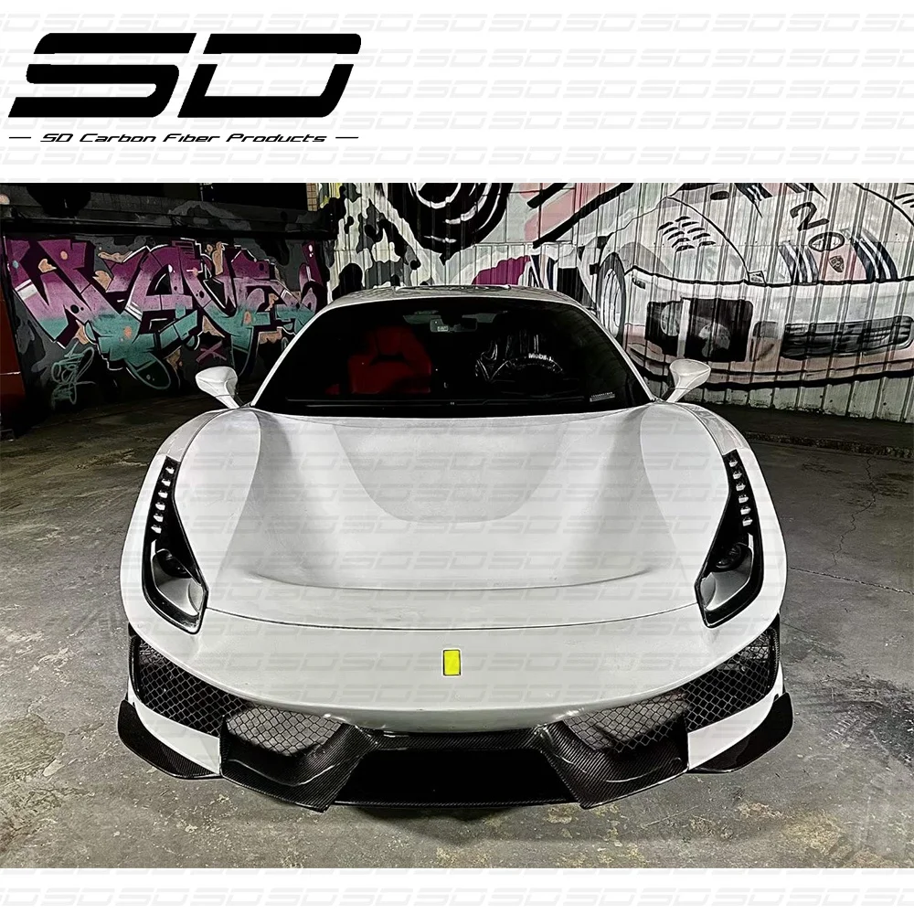 For 488 GTB/Spider Carbon Fiber Full Set bodykit Car Accessories  488 P style Bodykit