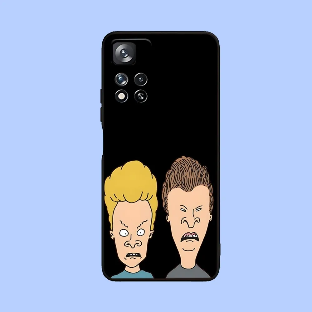 B-Beavis and Butthead Phone Case For Samsung Galaxy A13,A21s,A22,A31,A32,A52,A53,A71,A80,A91 Soft Black Cover