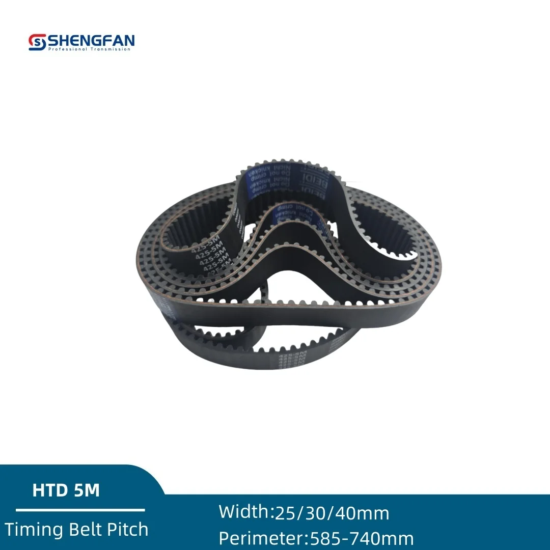 

HTD 5M Rubber Closed Loop Timing Belt Width 25mm 30mm 40mm Length 585mm~740mm HTD 5m 590 600 610 620 630 640 650 660 670 700mm