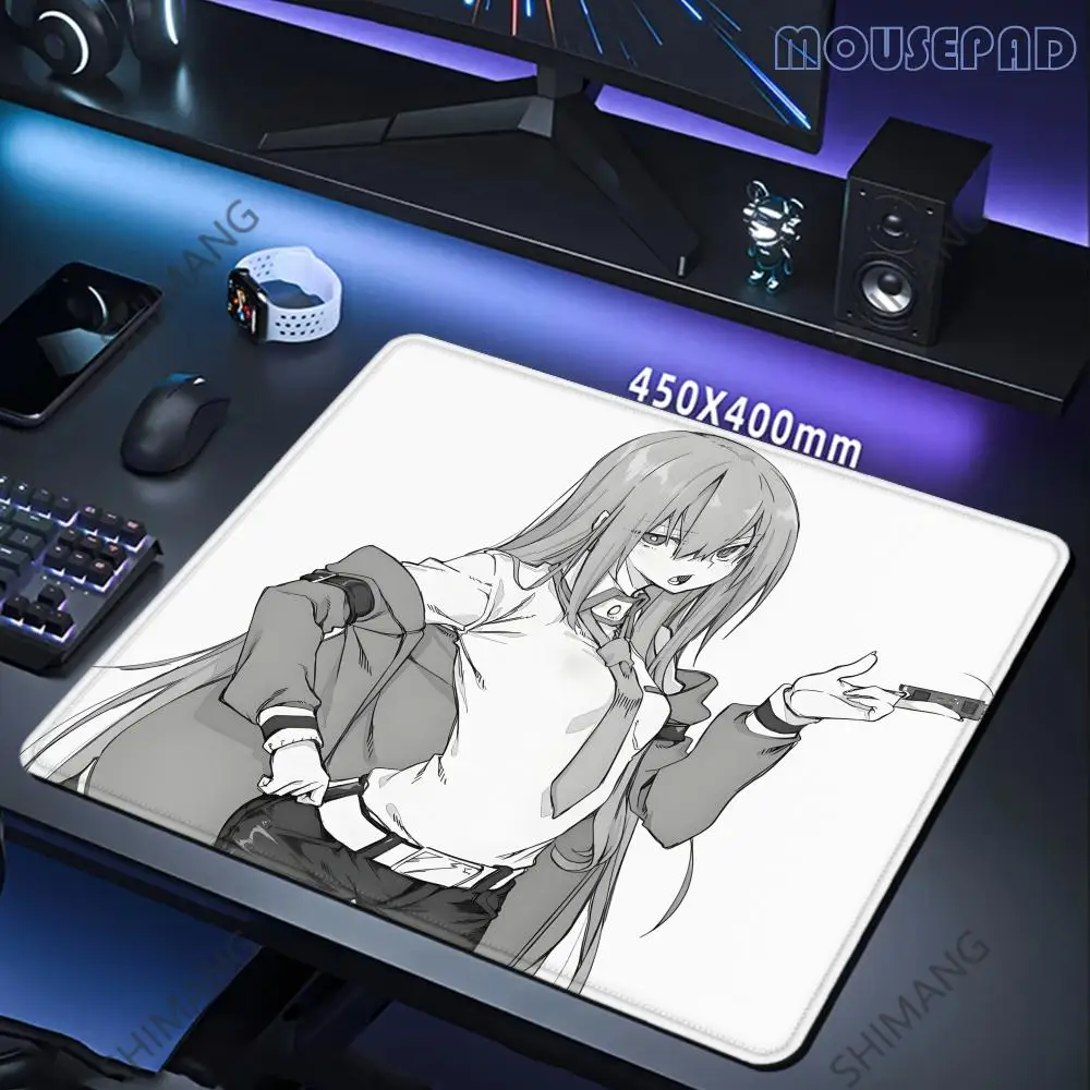 

Anime Steins Gate Game Small Mouse Pad Notebook Genshin Impact Keyboard Pad Desktop Non-slip Placemat MousePad for LOL