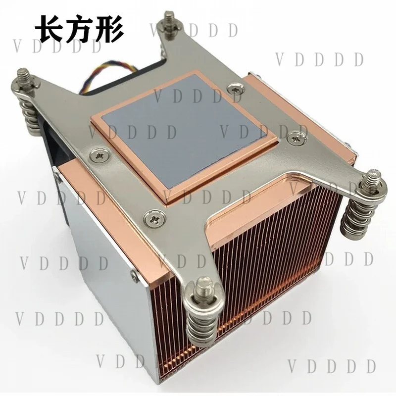 L... CPU Cooler 2011 1155 1151 Active Desktop PC Heatsink Pure Copper Base Silent Fan