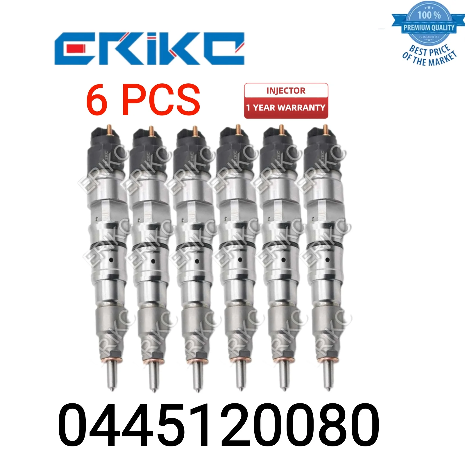 6 PCS 0445120080 Injector Part Nozzle 0 445 120 080 Oil Common Rail Injector 0445 120 080 fit for ZEXEL 107755-028