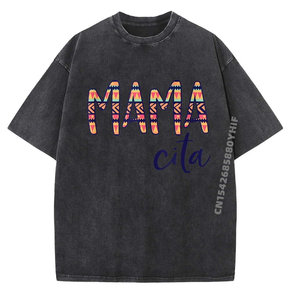 

Mamacita Cute Cinco De Mayo Mexican Fiesta Serape Graphic T Shirts For Men Cotton Soft Washed T-Shirt Punk Style