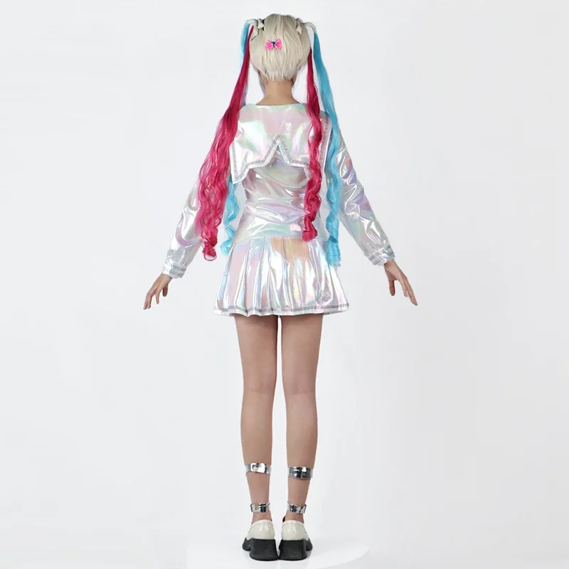 ゲームニーディガールオーバードーズ KAngel コスプレ衣装アニメ JK セーラーウィッグスーツアビス KAngel アメちゃん制服コミコン衣装 @ 0Z *