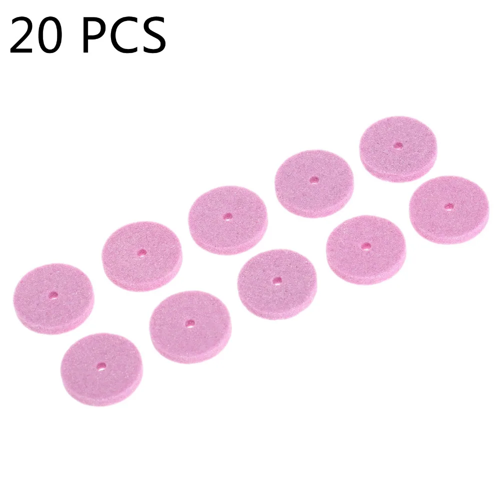 20Pcs 20mm Mini Grinding Wheel Polishing Pad Mounted Stone For Bench Grinder Dremel Accessory Rotary Tool Abrasive Tools