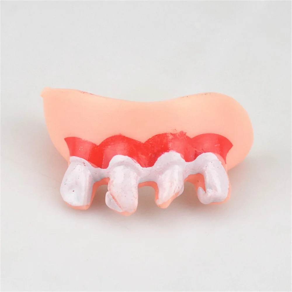 Zombie Tooth Simple Non-toxic Durable Practical Props Halloween Comfortable Security Portable Home Furnishing Vampire Toy