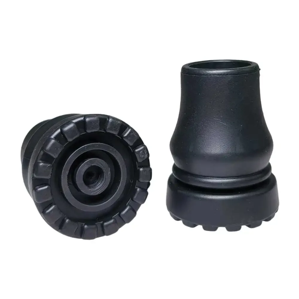 

Rubber Cane Tips Heavy Duty Walking Cane Tips Black Sturdy Replacement for Seniors Walking Stick Safety Cane Crutch Accessories