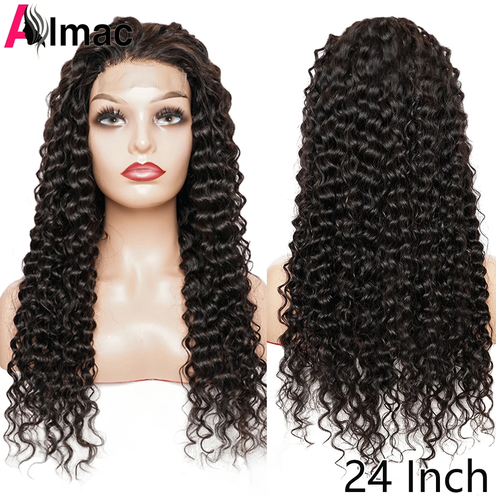 

180% Density 13x4 Water Wave Lace Frontal Human Hair Wig For Women Transparent Lace Front Wig Indian Virgin Hair 4x4 Clsoure Wig