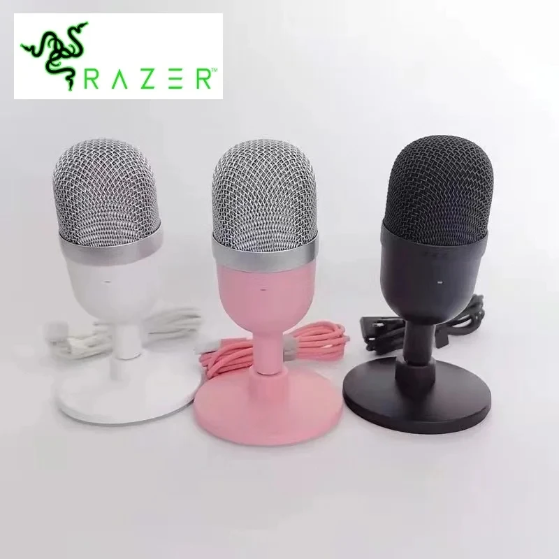 

Razer Seiren Mini USB Condenser Microphone Ultra-compact Streaming Microphone with Supercardioid Pickup Pattern Pink Microphone