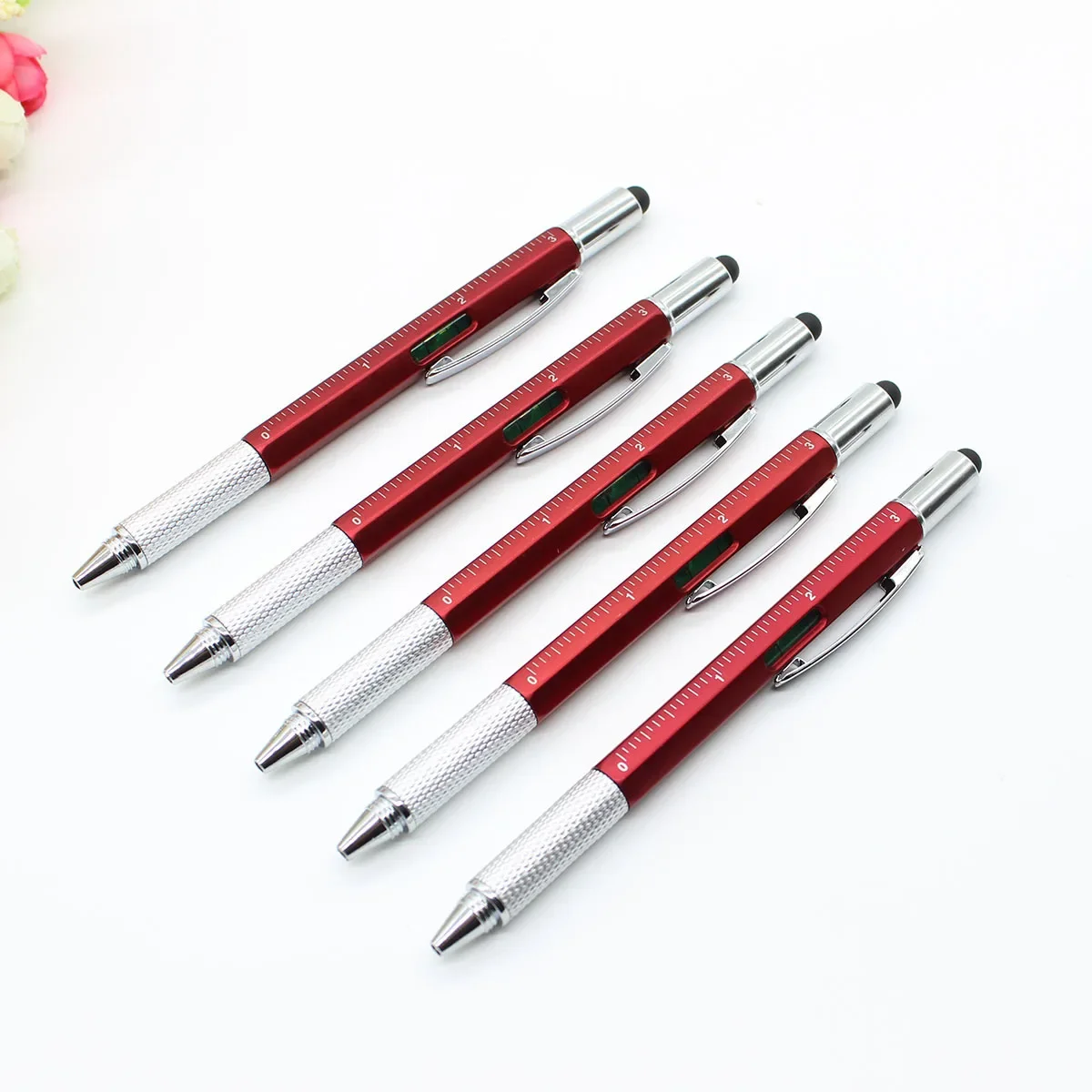 36pcs Multi Function Screwdriver Tool Caliper Level Gauge Ball Point Pen Capacitance Advertising Touch Ball Point Pen