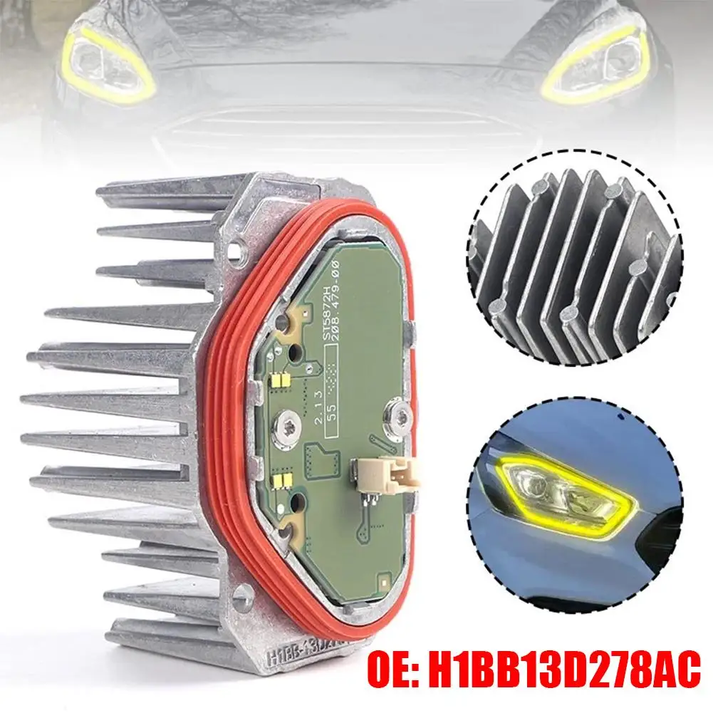 Модуль лампы источника света H1BB13D278AC для FORD Fiesta M K8 M K7 VII HJ HF Focus M K4 IV ST Светодиодный модуль освещения Angel Eye C5C3