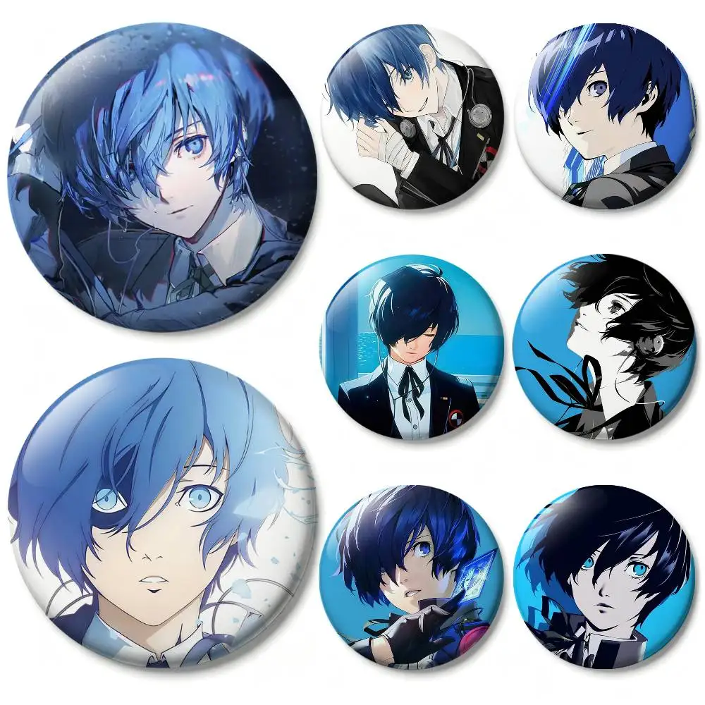 Game M-Makoto Y-Yuki Laser Badge Creative Pins Brooch for Bag Clothes Hat Decor Gifts Fans Collect