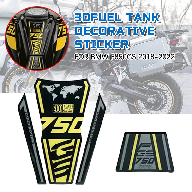 Motorcycle 3D tank pad protector decal sticker case tankp sticker for BMW f750gs f850gs F750 f850 GS 2018-2022