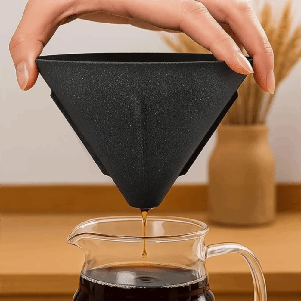 Cone Shape Microporous Ceramic Coffee Filter Non-Porous Portable Tea Filter Reusable Coffee Drip Cup Drinkware Accessory