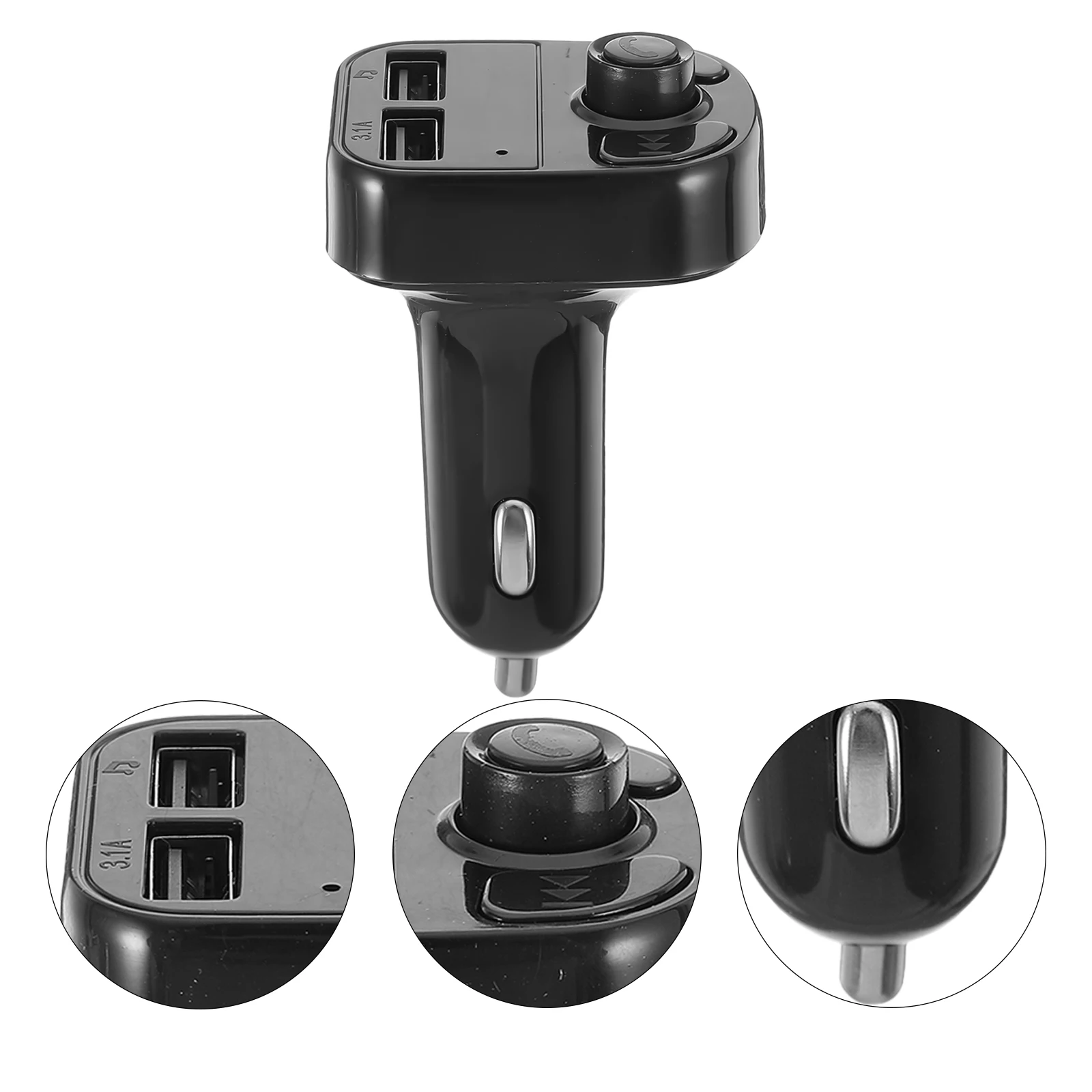 

12V 24V Car USB Voltage Display Blue Light One Touch Call Control Answer Reject for Vehicle