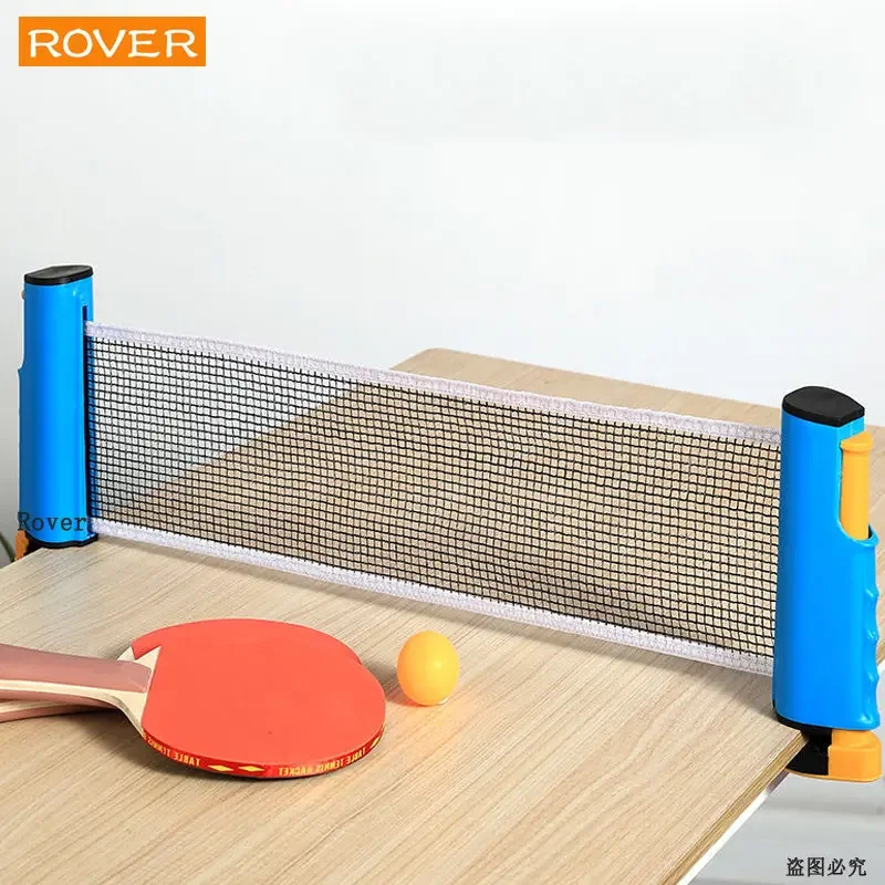 Cubierta de red de tenis de mesa portátil, juego de tenis de mesa retráctil, estantes receptores, herramientas ajustables, Clip para deportes al