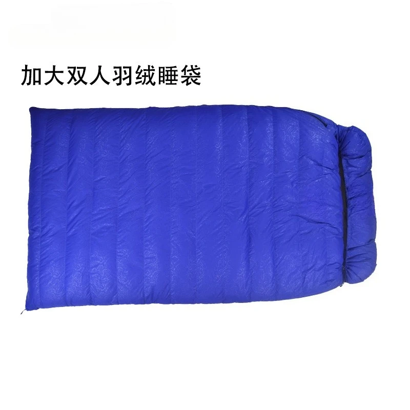 Outdoor adult ultra-light plus double envelope down sleeping bag thickened duck down