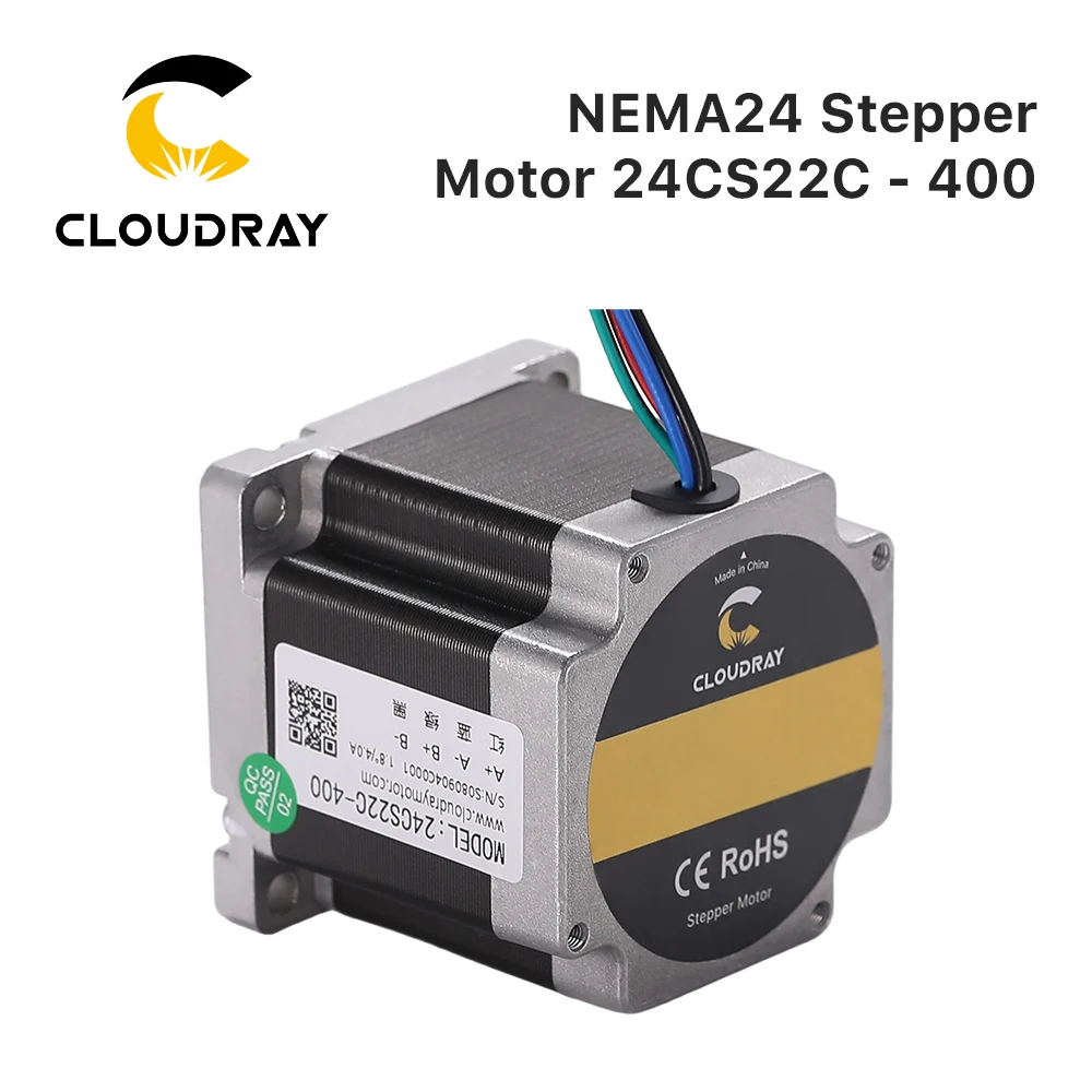 Silnik krokowy Nema 24 z 60mm 2 fazy 2.2N.m 4A silnik krokowy 4-kabel przewodzący dla 3D drukarki CNC maszyna grawerująca — zdjęcie 3