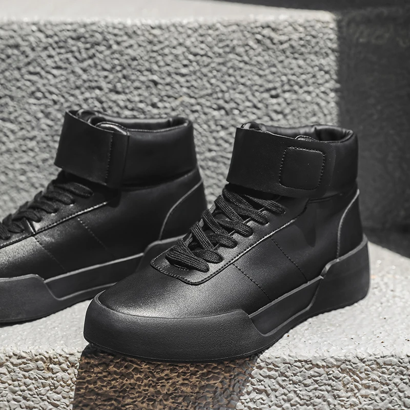 

Мужская обувь Кроссовки на платформе Кожаные роскошные белые дизайнерские ботинки на шнуровке Высокие спортивные модные повседневные мужские туфли для доски