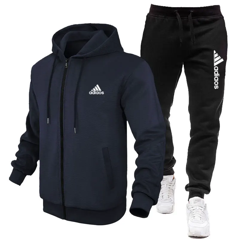 

2025 New Men's Sportswear Spring Autumn Fashion Casual Hoodie & Sweatshirt + Sweatpants 2 Sets Of Outdoor Running Men's Clothing