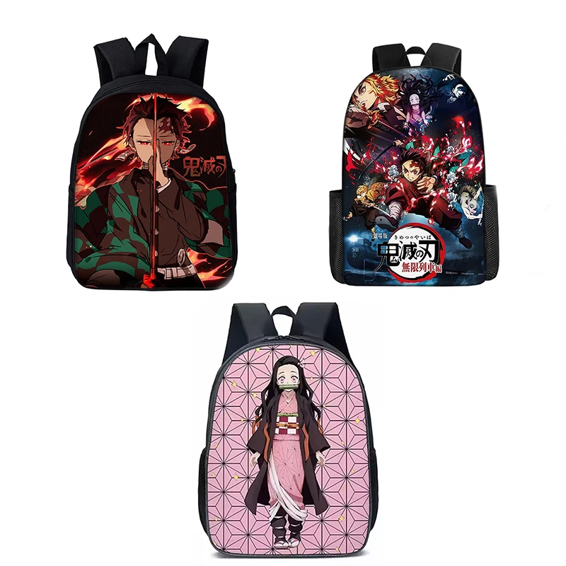 

Devil Killer Anime Backpack Kimetsu No Yaiba Bag Kamado Tanjirou Student Backpack Girl Boy Notebook Bag