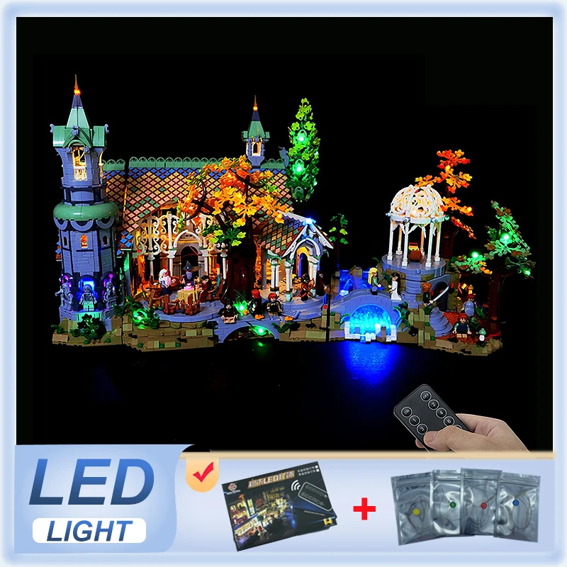 DIY RC LED Light Kit For LEGO 10316 The Lord of the Rings: Rivendell   (Only LED Light,Without Blocks Model)