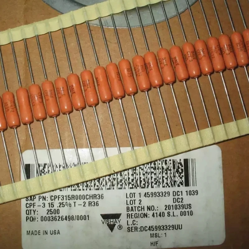 DALE CPF-3 3W 15R 0.25% precision fever resistor MADE IN USA 5X14MM