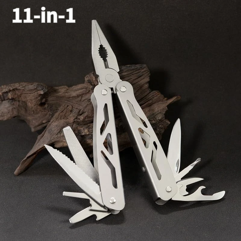 Multi Tool Pocket Knife with Needle Nose Pliers, Portable EDC Survival Tool for Camping, Hiking Fishing, Outdoor and Home Repair