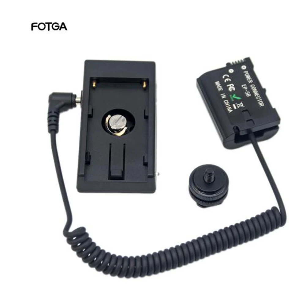 

FOTGA EN-EL15 Dummy Battery Power Supply DC Coupler EP-5A with F970 for Nikon D500 D600 D610 D750 D800 D810 D850 D800/D800E Z7II