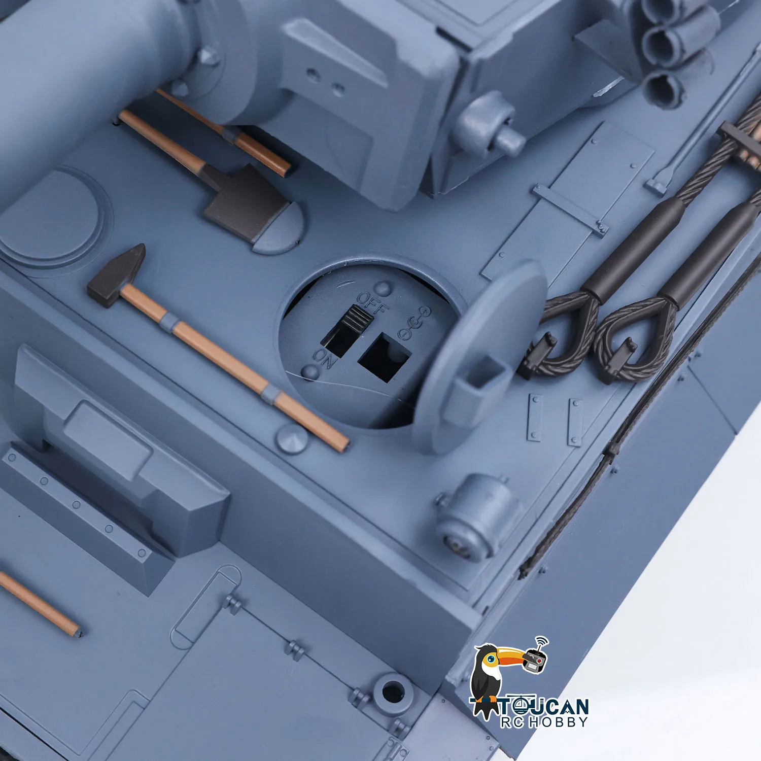 Spielzeug 1/16 Maßstab 7.0 Heng Long RC Panzer Plastik Tiger I RTR 3818 Ferngesteuertes Panzerfahrzeug-Modell für Geschenke TH17233 – Detail 18