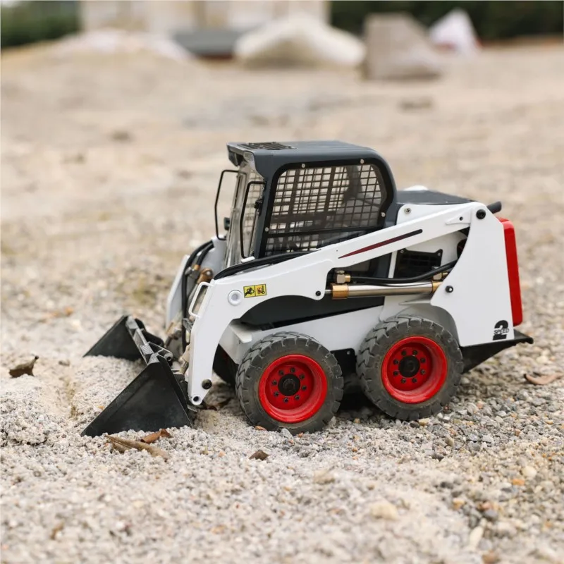 1/14 RC hydraulischer Kompaktlader SM450 I6S Fernbedienung bemalt zusammengebautes Auto mit Rädern Fahrzeug Sound Licht Servo Spielzeugmodell