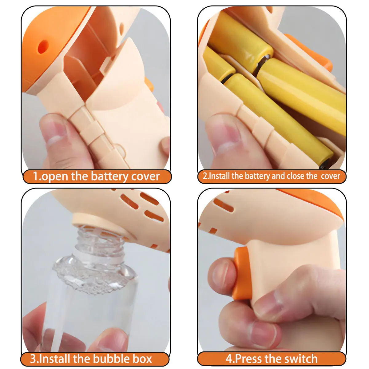 Vollautomatische Seifenblasenmaschine, Spielzeug für den Außenbereich, Seifenblasenspiel, Einhorn mit Licht, Kinder-Hochzeitsfeier-Spielzeug (ohne Seifenblasenwatte).