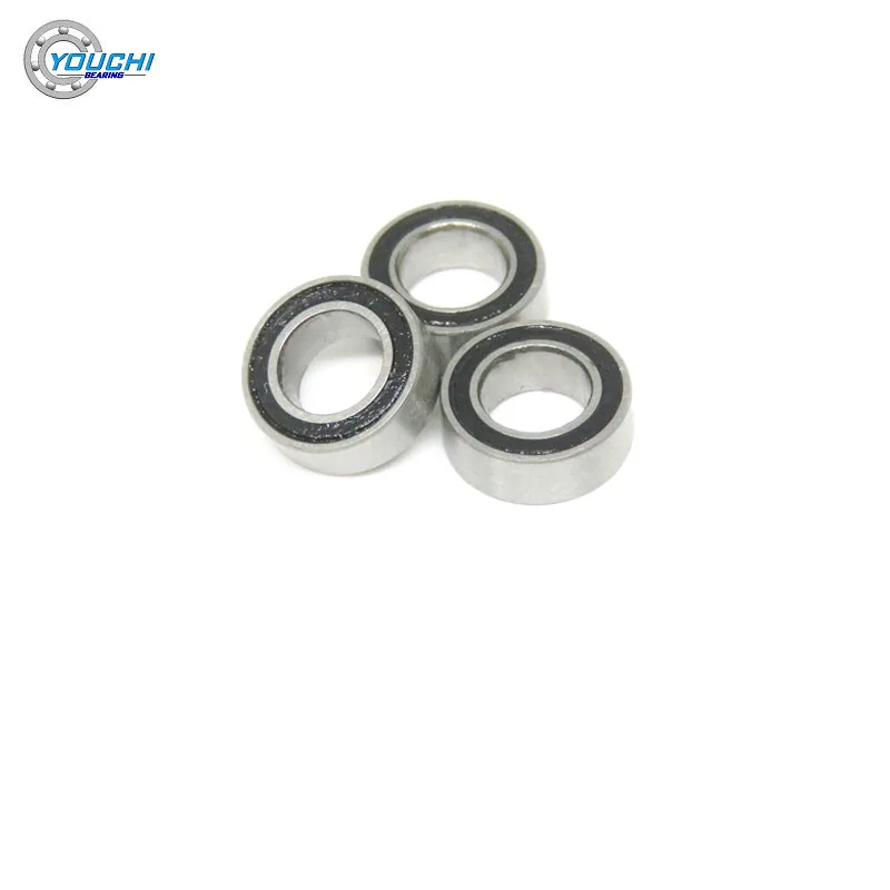 10Pcs 4x7x2.5 MR74 2RS Chrome Steel Miniature Ball Bearings MR74 MR74RS 4*7*2.5mm Fishing Reel & Micro Motor Bearing