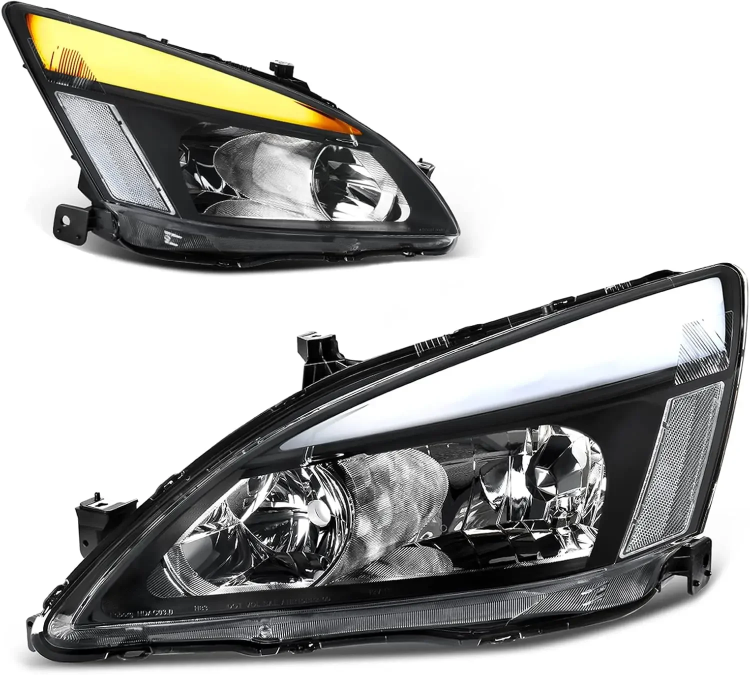 

Hot sale.Switchback LED Tube Headlights Assembly Compatible with 03 04 05 06 07 Accord DRL Headlamp Replacement Pair