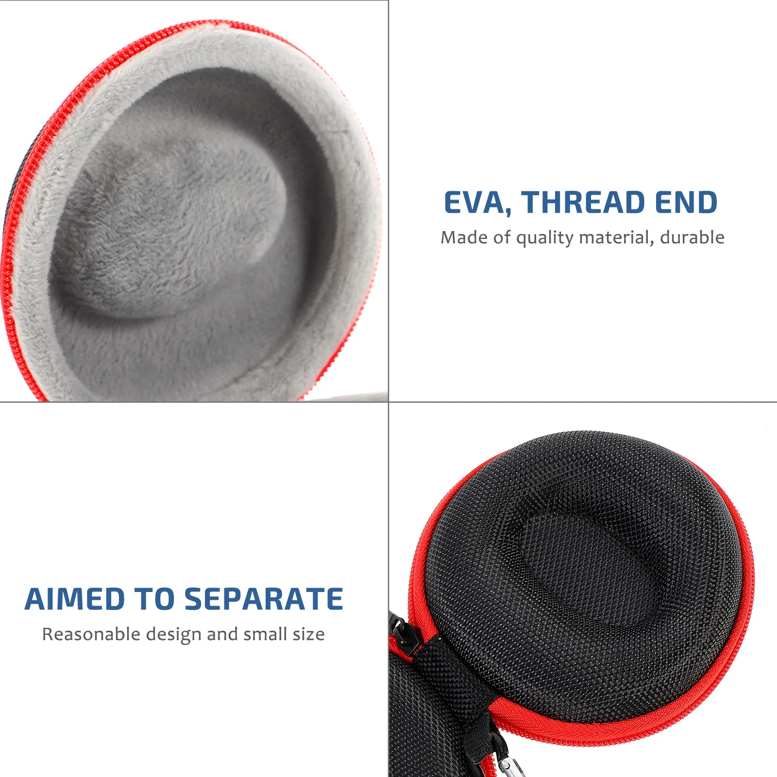 

1Pcs Watch Storage Box Durable Eva Lint Creative Zipper Design Portable Case for Accessories and Sundries Outdoor Use