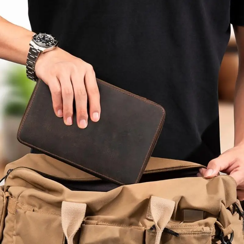 ravel Case for Watch Straps Stores 12 Bands Soft Padding Waterproof Exterior Compatibility Compact Storage Solution
