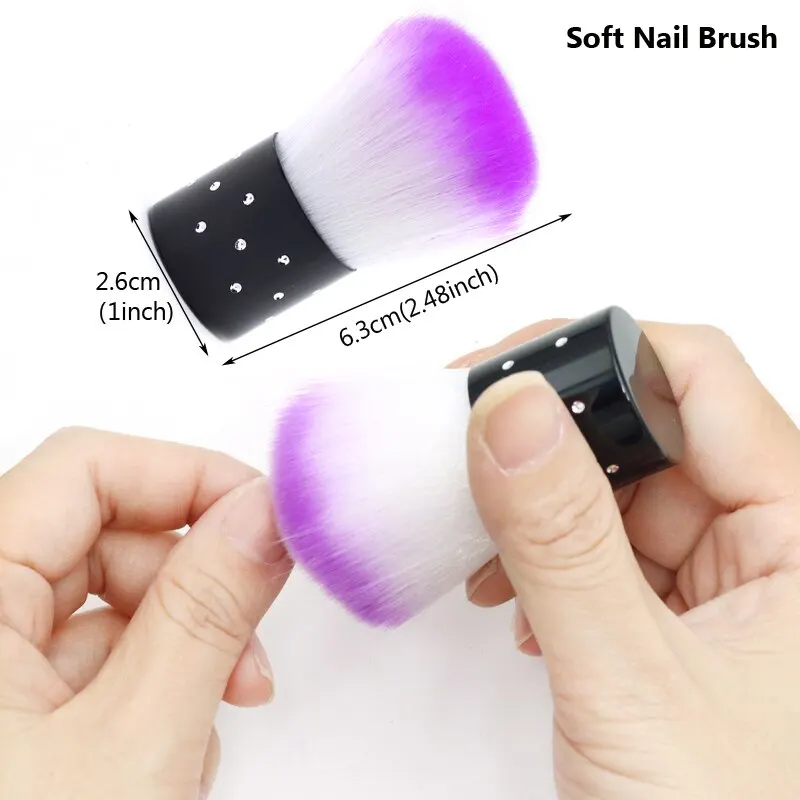 فرش أظافر الغبار لإزالة مستحضرات التجميل ، أداة تنظيف مسحوق الطلاء ، إكسسوارات تجميل الأظافر #5
