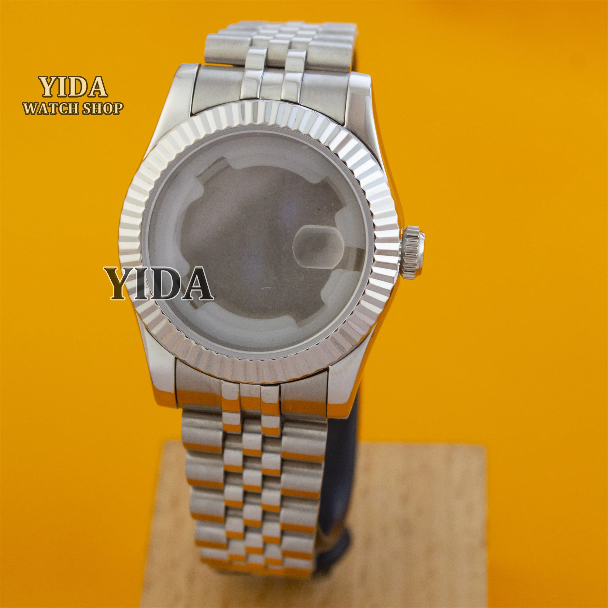 

NH35 Watch case Strap for Datejust Stainless Steel Band Sapphire Glass 10ATM Waterproof fit NH35 NH36 Automatic Movement Parts
