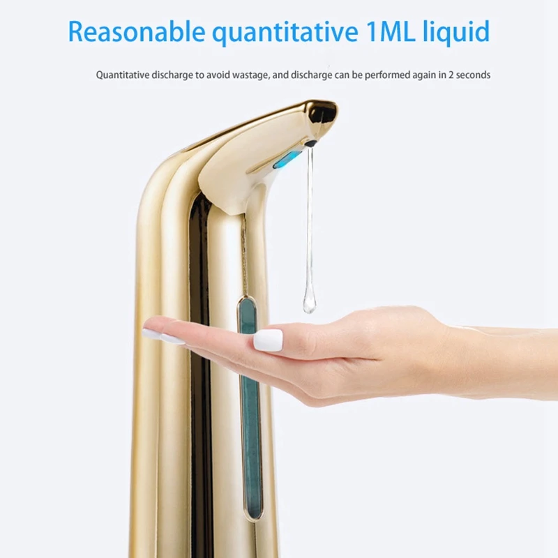 M02K-автоматический дозатор мыла, бесконтактные индукционные жидкие дезинфицирующие средства для рук с аккумулятором, капающий дозатор для ванной комнаты и кухни