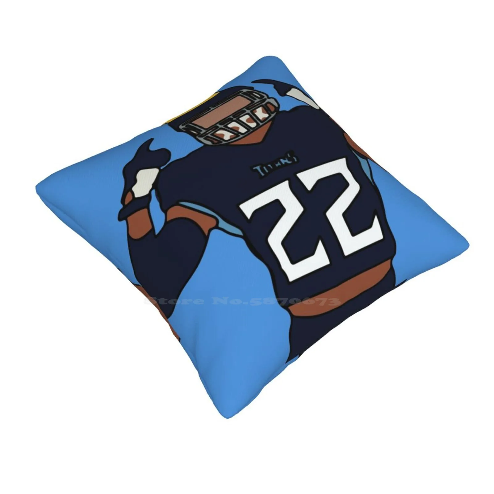 King Henry Home Sofa Car Cushion Cover Pillowcase Derrick Henry Titans Tractorcito Runningback King Football Tennessee