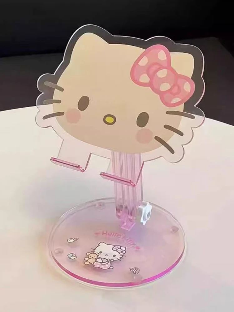 Rosa Kawaii Katzen-Desktop-Ständer, Übergroß zum Platzieren von Handys und Tablets, Perfekt für Tägliches Serien- und Filmgenuss – Detail 3