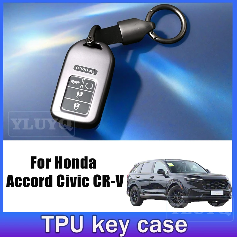 

2025 for Honda Key Fob Cover Honda Accord Civic CRV Pilot Ridgeline Passport Gray Soft TPU Key Fob Case Accessories