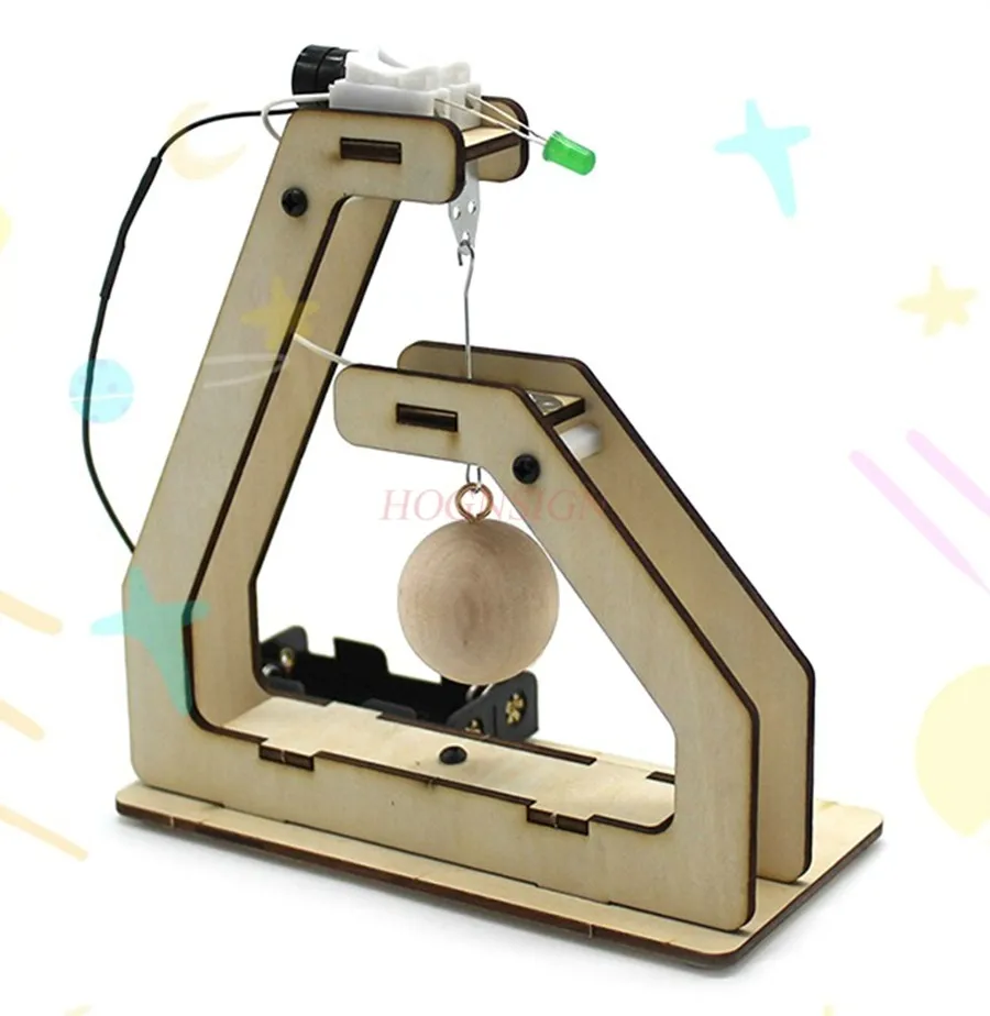 1 set DIY Manual Assembly Toy Children Students Manual Science Experiment Teaching Aids Earthquake Alarm Science And Technology