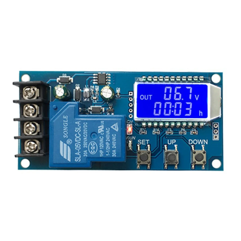 Loodzuur Lithium Batterij Oplader Module 6-60V 10A 30A LCD Display Controle Overbelasting Bescherming Boord Automatisch opladen 12/24V