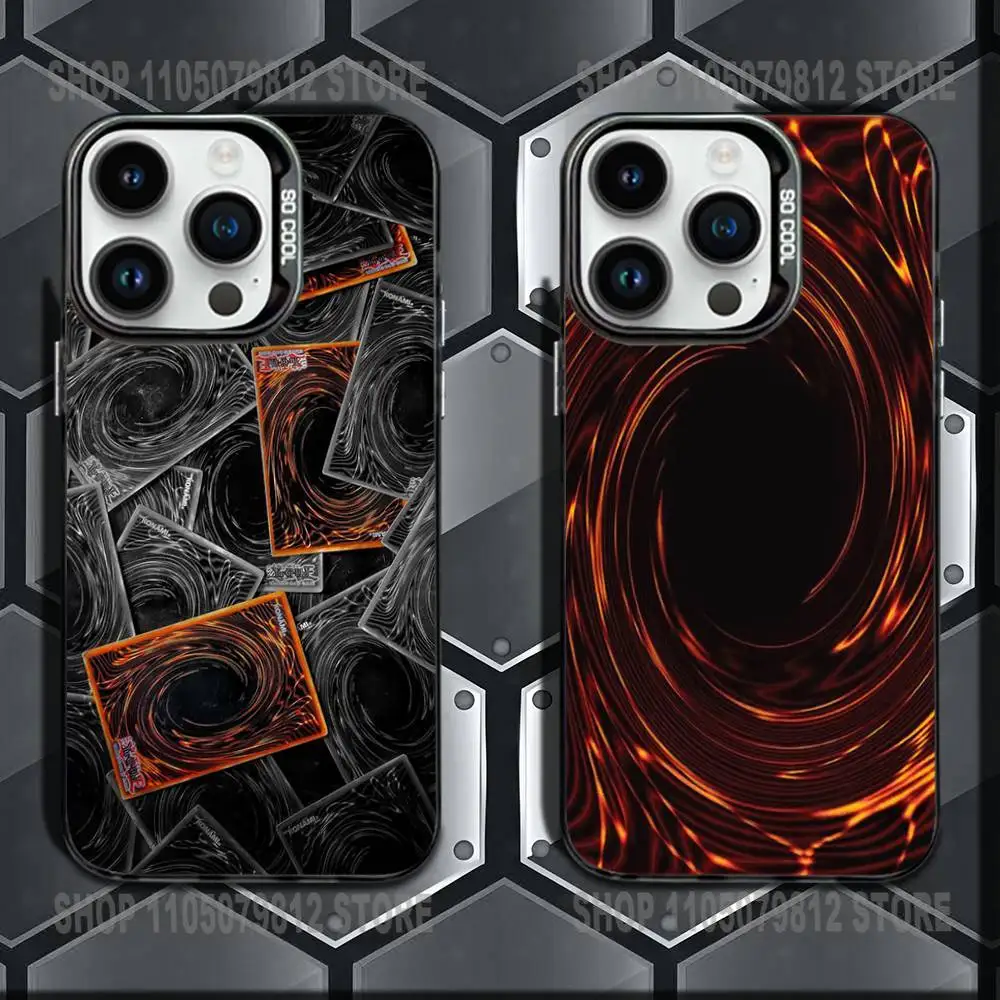 

Yu-Gi-Oh Game Phone Case For iPhone 16,15,14,13,12,11,Mini,Pro,E,MAX Black Candy Matte Shockproof Cover