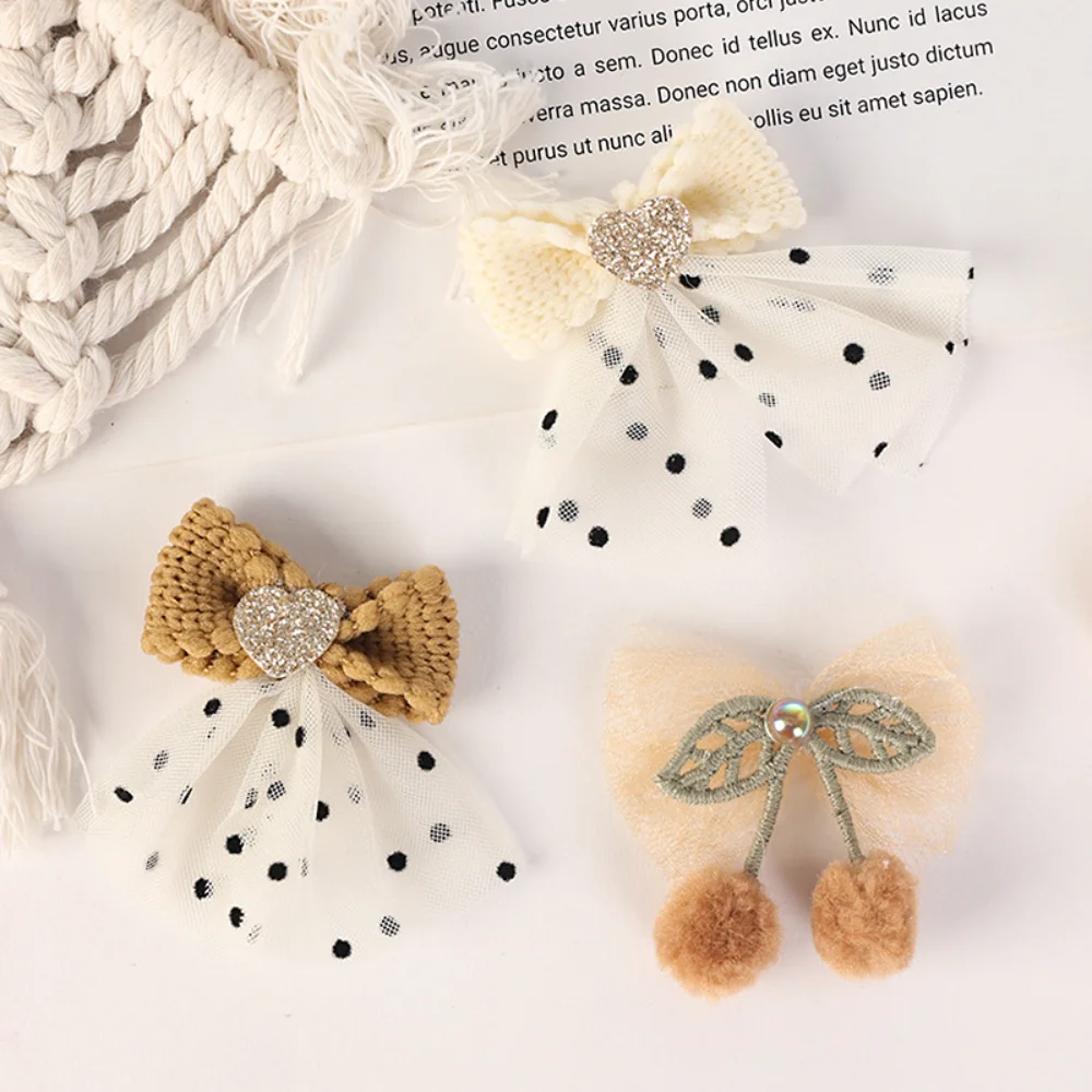 Mesh Quaste Schleife Süße Dekoration Glitzer Puder Schleife Niedliche Schleife Stickerei Stoff Aufkleber für Geschenkverpackung täglich