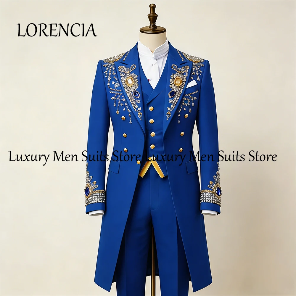 Men's 3-Piece Crystal Suit Tuxedo