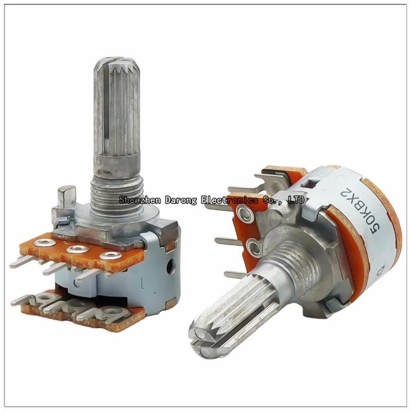 Japanse geïmporteerde ALPS audio eindversterker dubbele zes-pins potentiometer voor audio volume: A50K, B50K, B100K