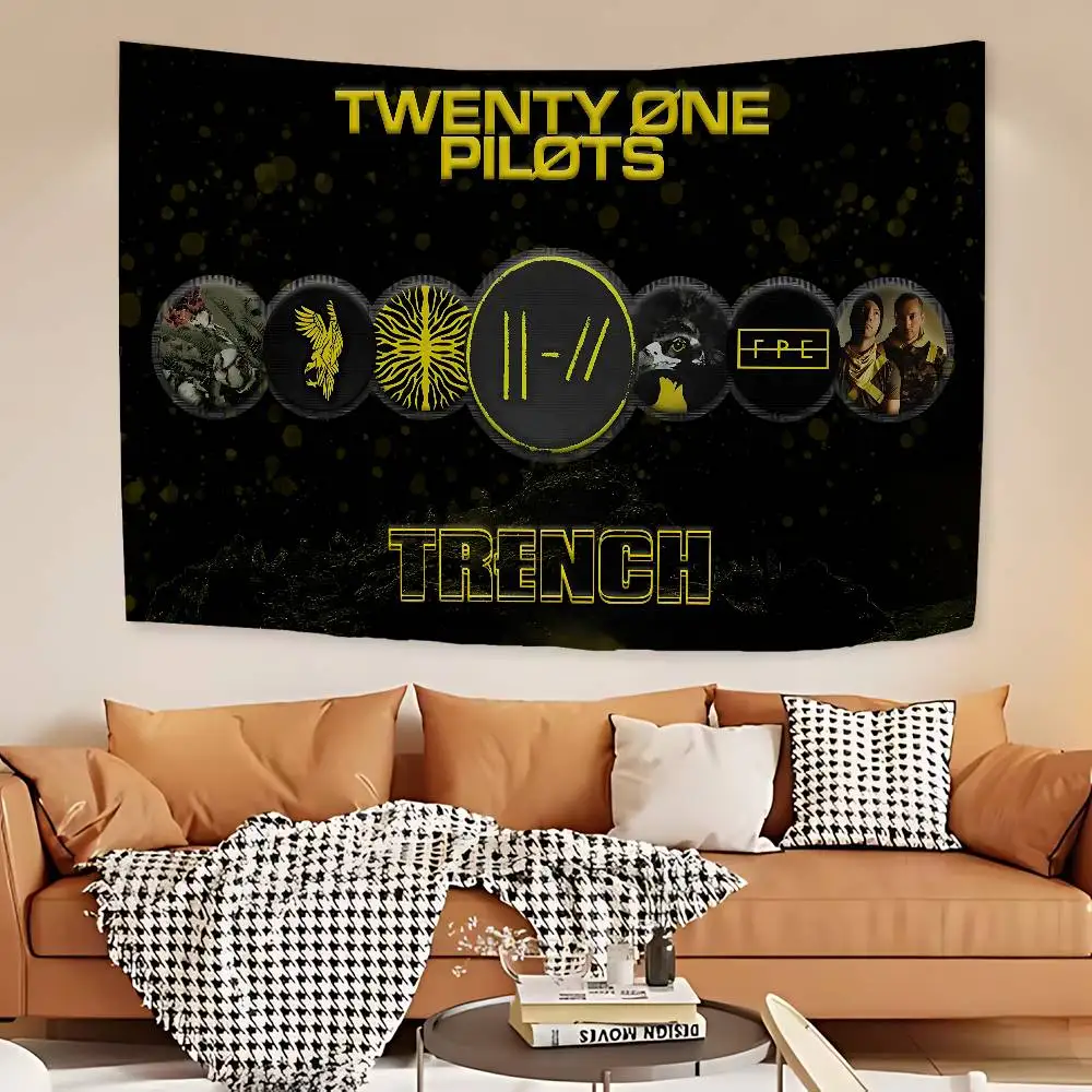 Band T-Twenty O-One P-Pilots Arazzo colorato da appendere alla parete Hippie economico da appendere alla parete Arazzi bohémien Mandala da appendere