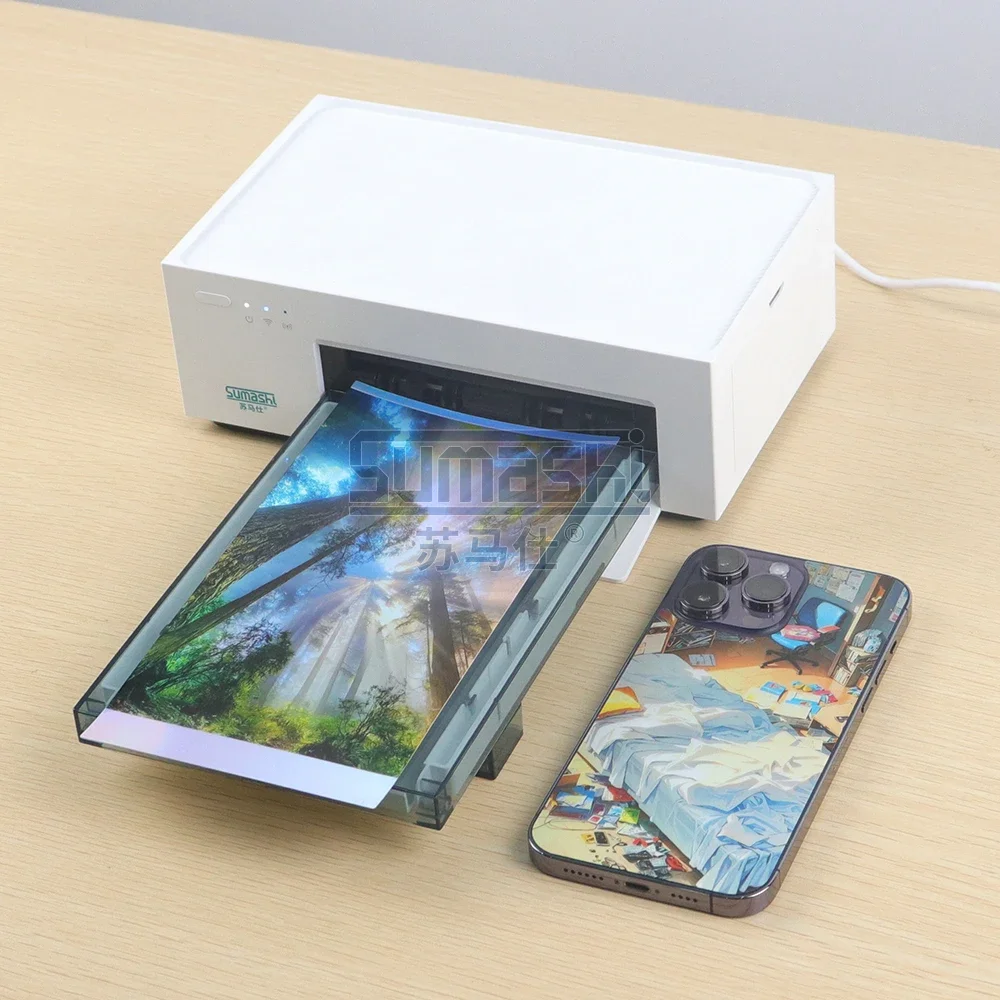 Portable Wireless DIY photo Phone Back Film skin sticker printer mini Mobile Phone Skin Printer Mini printer for mobile phone